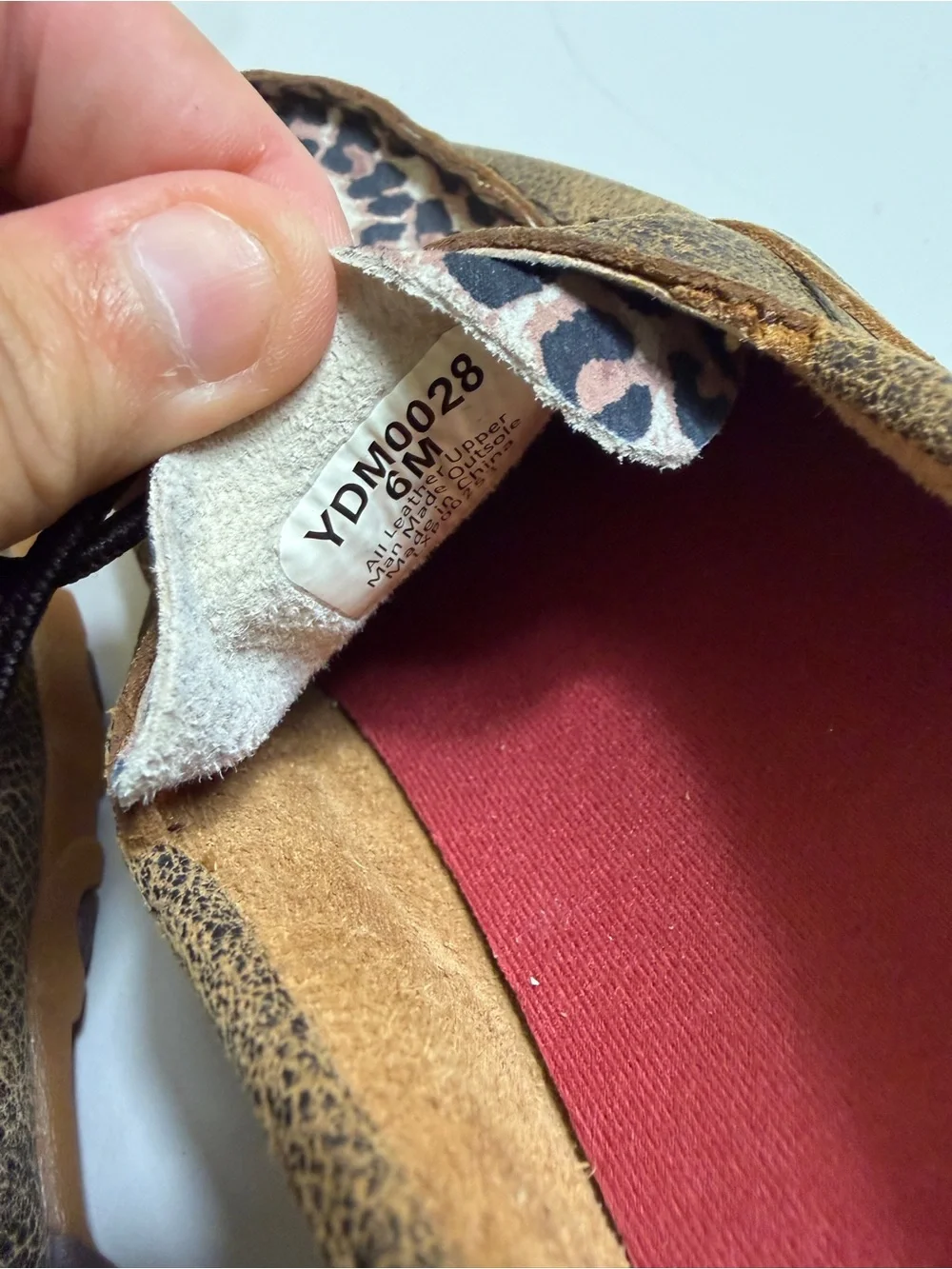 Twisted X Kids' Leopard/Cheetah Boat Shoe Driving Moccasins brown size 6